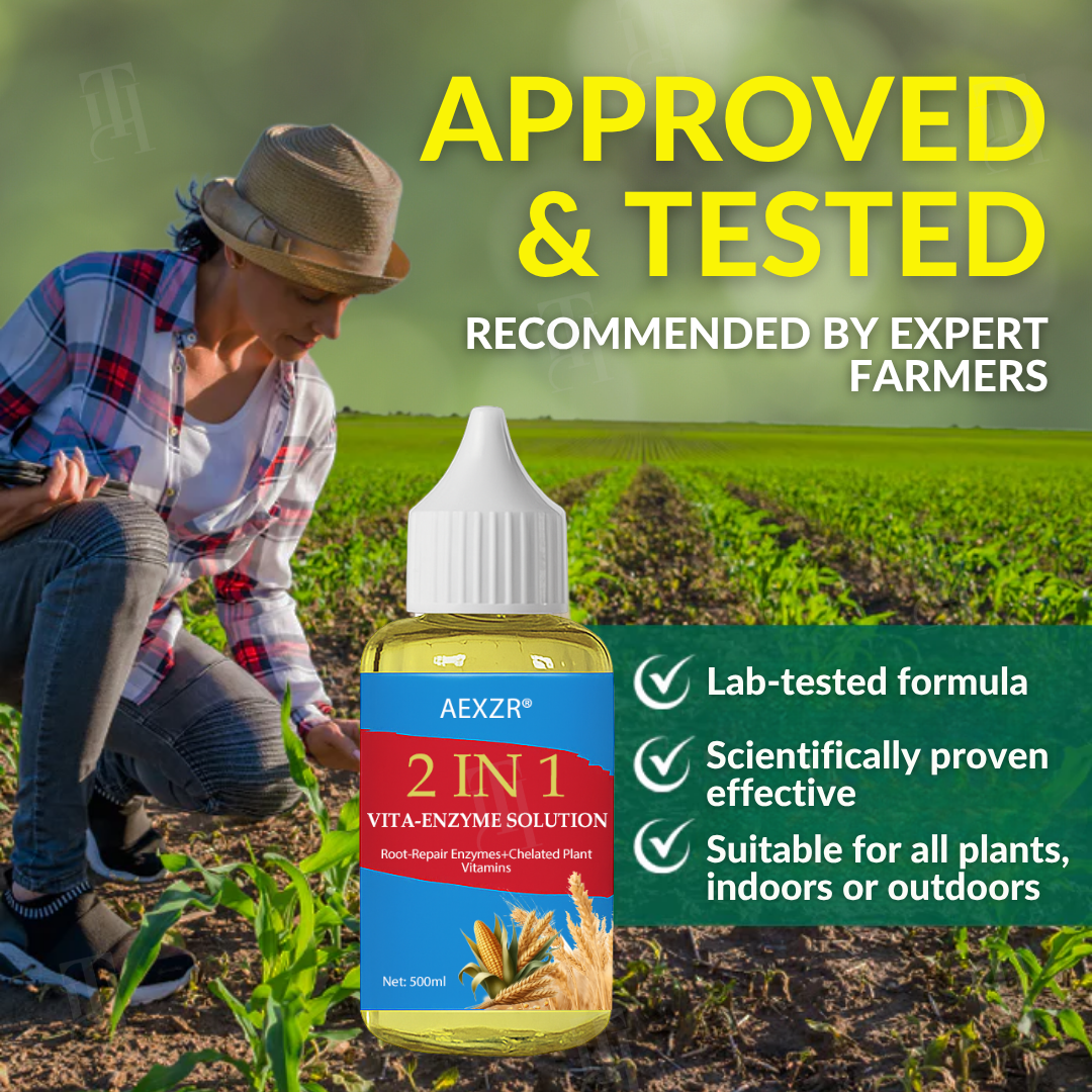 🌱 Addresses Root Causes🌟 Official Store | AEXZR® 2 in 1 Vita-Enzyme Solution
