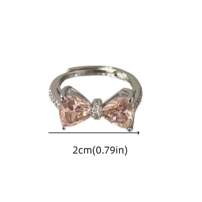 CZTICLE® Fashion Adjustable Bow Ring Jewelry