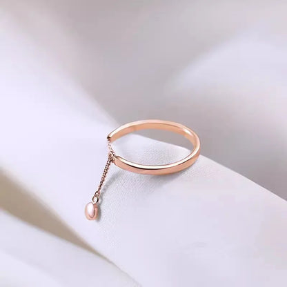 CZTICLE® Adjustable simple fashion chain tassel ring